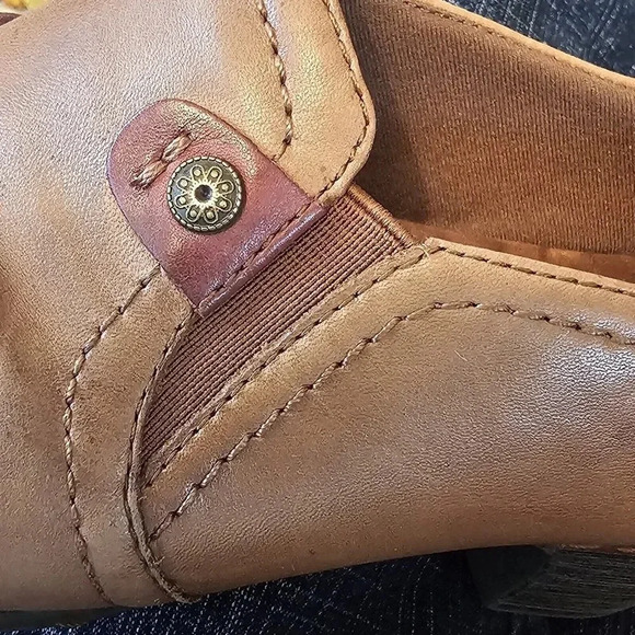 Cobb Hill Ankle Boots Women's 7 W Brown Leather Comfort Slip On Heel Adele Ch - Picture 11 of 12